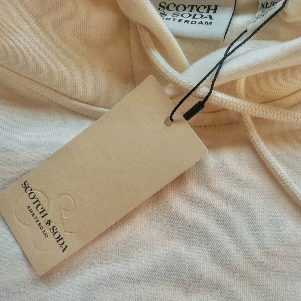 Scotch & Soda // M's Relaxed Fit Colorblock Hoodie // XL // Beige - Picture 6 of 11